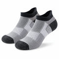 Chaussettes sport basses 35-38 en maille textile gris/noir respirantes