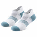 Chaussettes basses 35-38 en maille textile blanc et bleu pour usage quotidien
