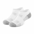 Chaussettes de sport basses 35-38 en maille blanche et grise respirante