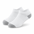 Chaussettes basses 39-42 en maille blanche et grise respirantes pour sport et quotidien