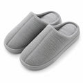 Chaussons femme taille 36/37 en textile gris à semelle antidérapante pour intérieur