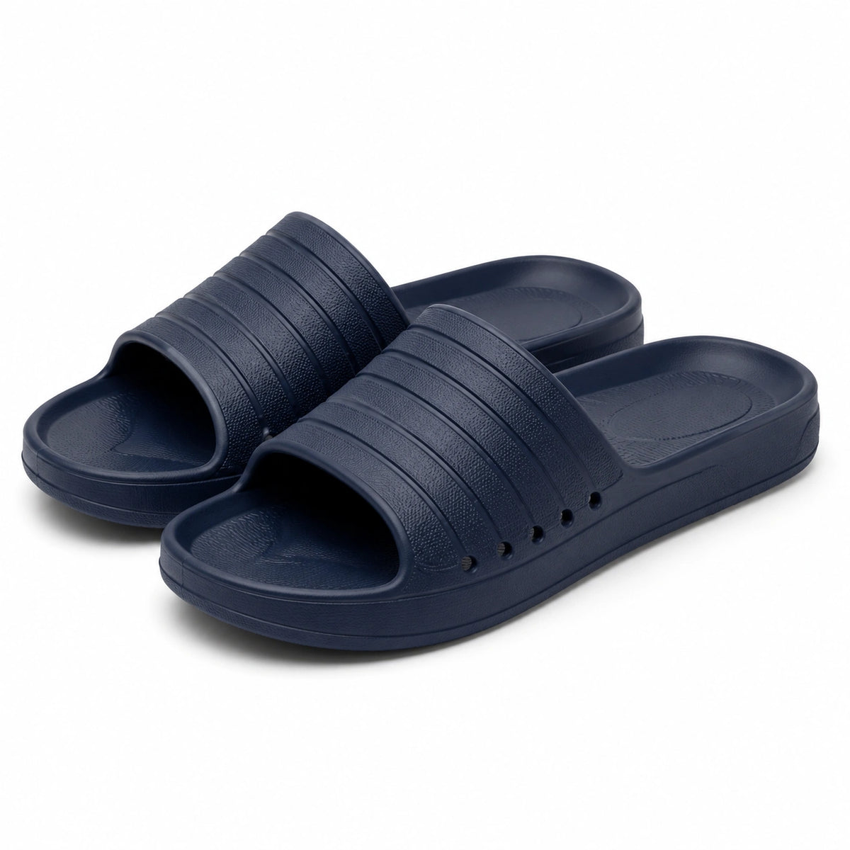 Claquettes 36/37 en EVA bleu marine à enfiler antidérapantes